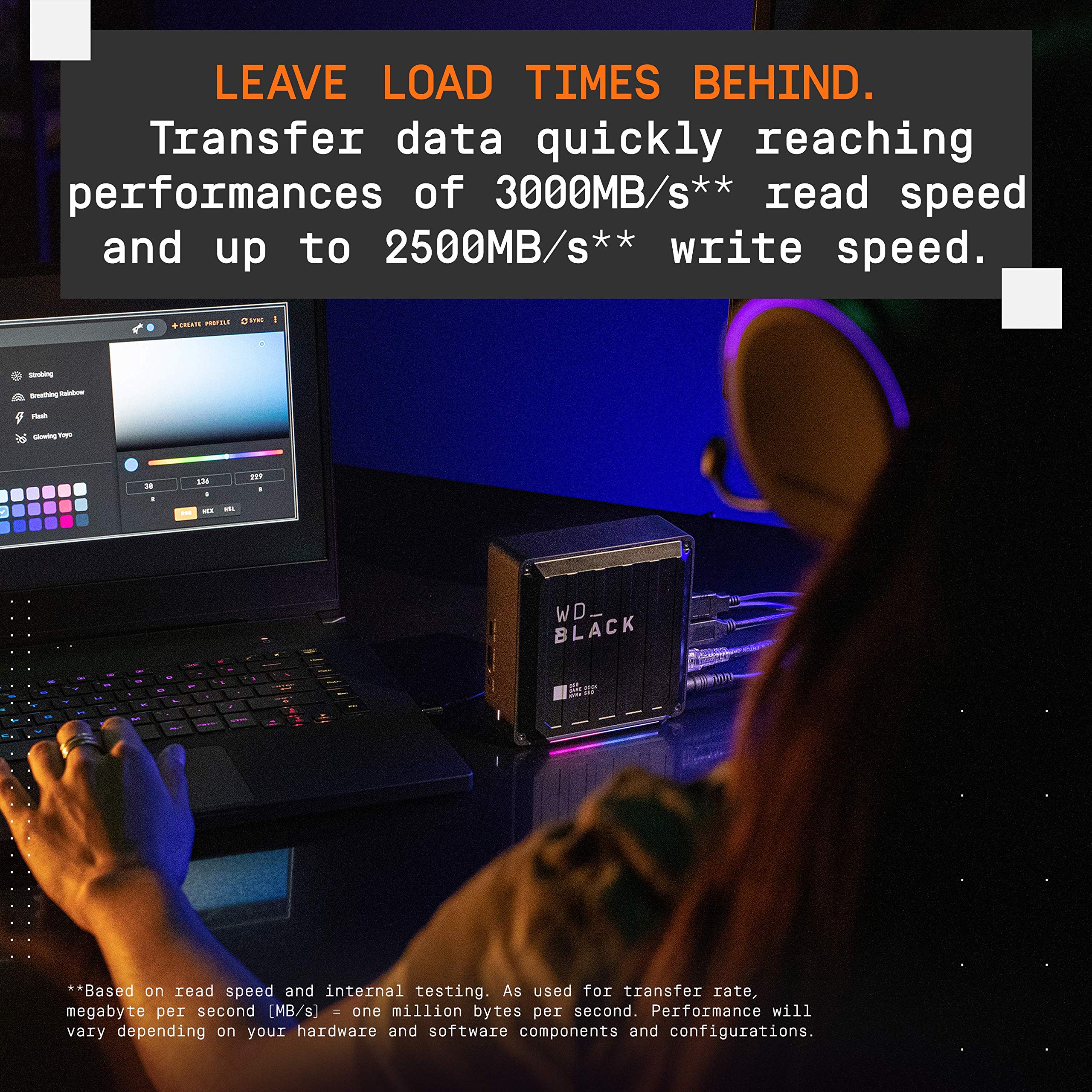 Amazon.com: WD_BLACK 1TB D50 Game Dock NVMe SSD Solid State Drive